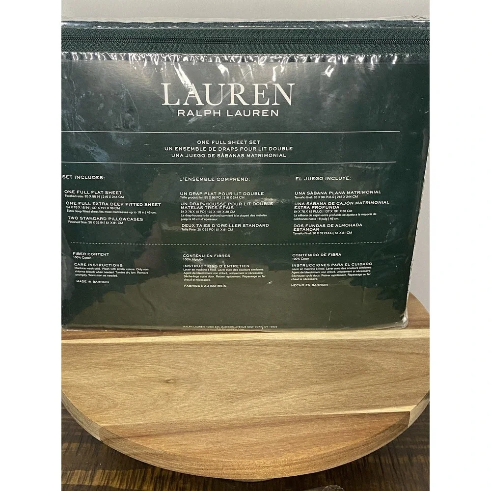 Ralph Lauren FULL Sheet Set Extra Deep French Country Calico Cottage Core NEW